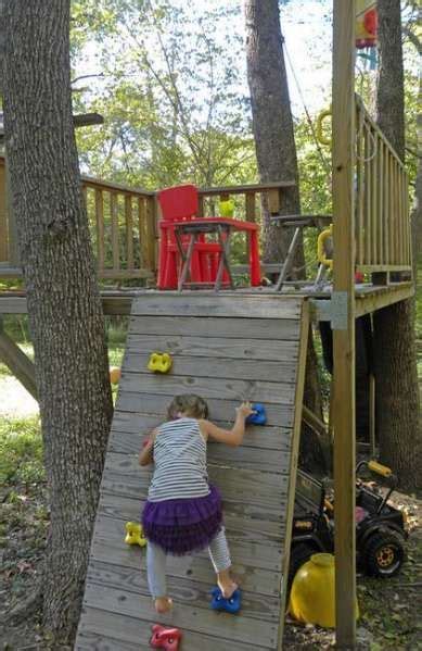 House Tree Treehouse Climbing Wall 61 Ideas Tree House Kids Simple