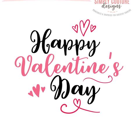 Happy Valentines Day Svg Cut File Simply Couture Designs