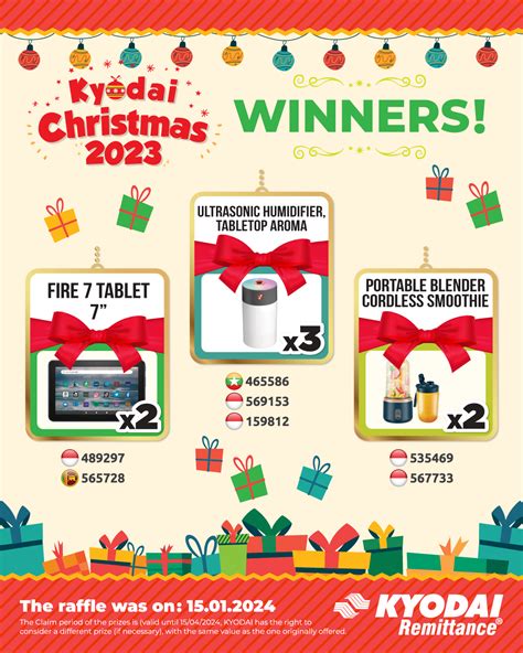 Kyodai Christmas 2023 Winners