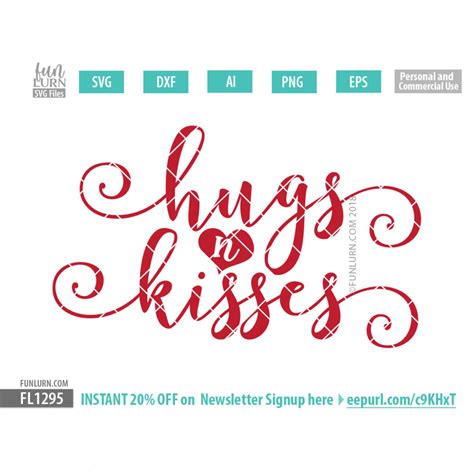 Hugs n kisses SVG - FunLurn