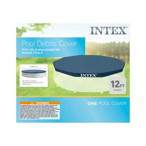 Intex 28031e 12 Foot Round Above Ground Swimming Pool Cover Pool