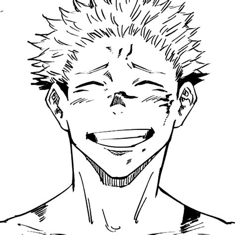 Yuji Itadori From Anime Jujutsu Kaisen Coloring Page Download Print Or Color Online For Free