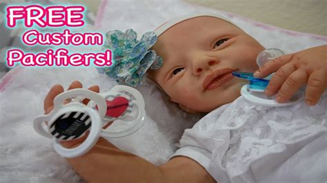Free Custom Pacifiers For Silicone Baby And Reborn Baby Dolls Youtube