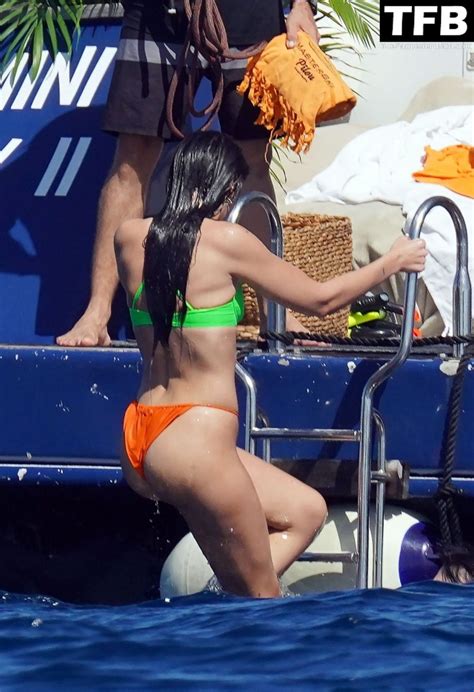 Dua Lipa Shows Off Her Bikini Body Tits While On Holiday In St