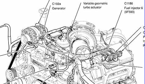 ford 6.4 powerstroke engine parts diagram