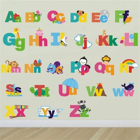 Image Result For Painted Alphabet Wall Letters Alphabet Wall Art