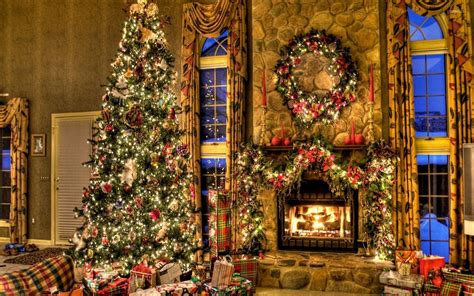 Christmas Fireplace Wallpaper 57 Images