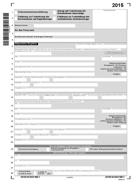 In dem fall erhalten sie am ende des kalenderjahres einen verlustfeststellungsbescheid und müssen bei der einkommensteuererklärung im darauf folgenden jahr das feld „es wurde ein verbleibender verlustvortrag nach §10d estg festgestellt (zeile 92) ankreuzen. 2 Verzija Einkommensteuererklaerung 2015