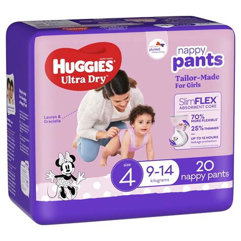 Buy Huggies Ultra Dry Nappy Pants Toddler Girl 20 Pack Online At