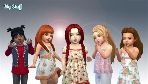 Sims 4 Hairs Mystufforigin Toddlers Hair Pack 10