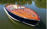 Pictures of Wooden Ski Boat