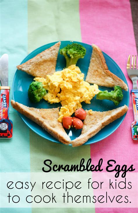 Easy Scrambled Eggs Recipe For Kids To Make In The Playroom