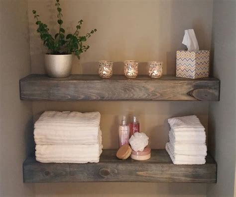Wooden Shelves For Bathroom