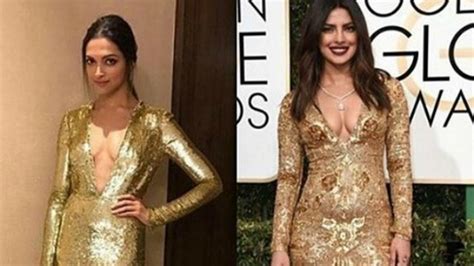 Priyanka Chopra Or Deepika Padukone Who Rocked The Golden Gown Better