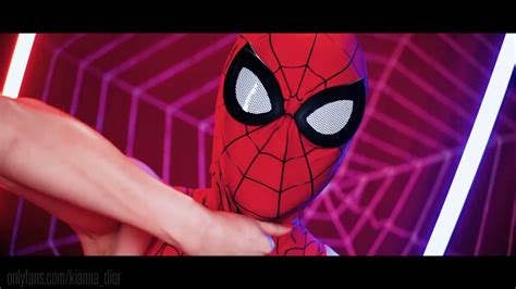 kianna dior on twitter halloween special video 🎃 slutty spidergirl getting thick webs of cum