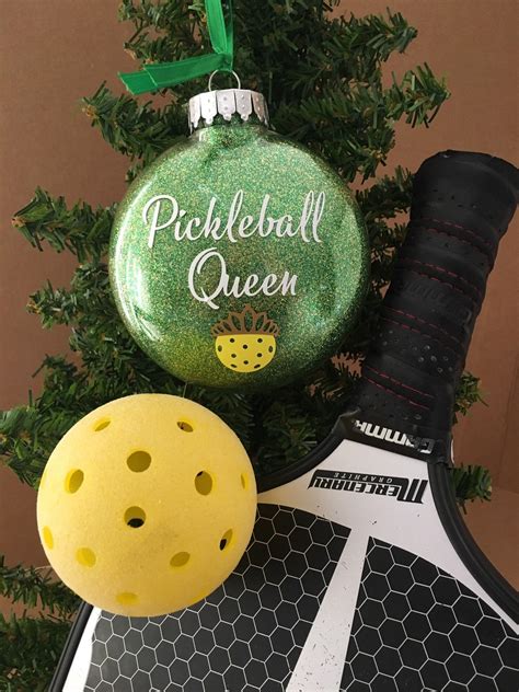 Pickleball Ornament Queen Pickleball Ornament Pickleball Etsy