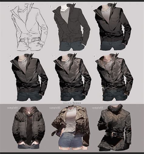 Drawing Leather Jacket By Kawacy The Full How To Art