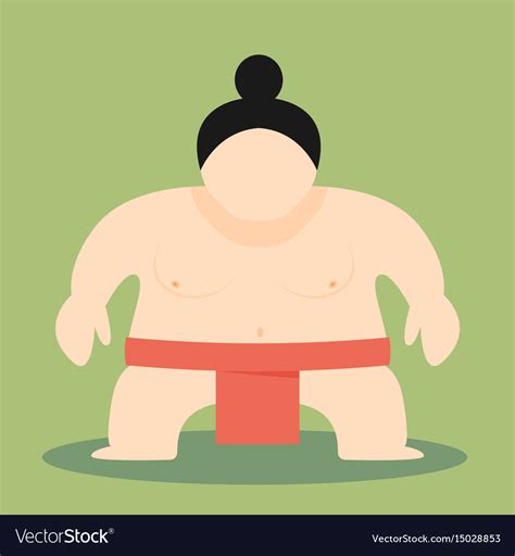 Sumo Wrestler Royalty Free Vector Image Vectorstock