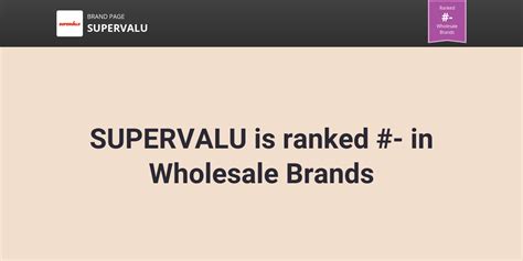 Supervalu Nps And Customer Reviews Comparably