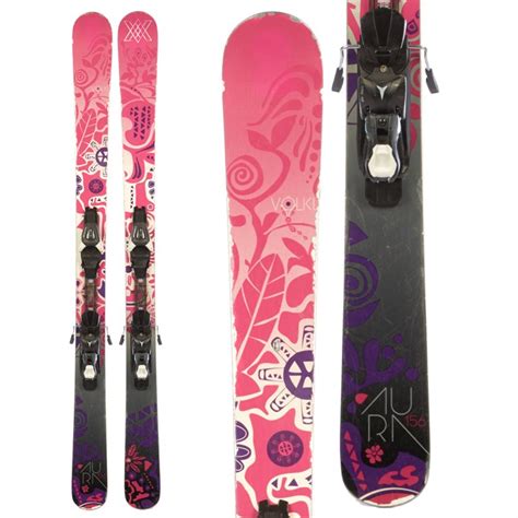 Volkl Aura Skis Atomic Xte 10 Demo Bindings Used Womens 2014 Used Evo