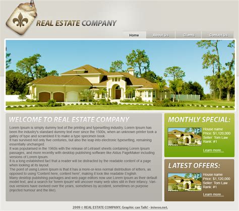 Photoshop Tutorial Sleek Real Estate Web Design