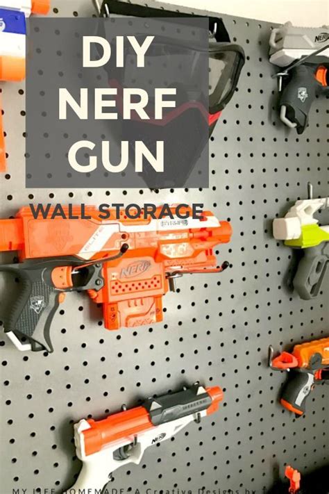 Diy nerf gun storage wall : 24 Ideas for Diy Nerf Gun Rack - Home, Family, Style and ...