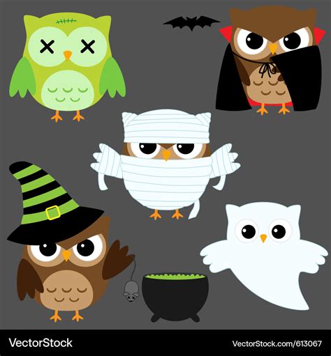 Cute Halloween Owl Clip Art