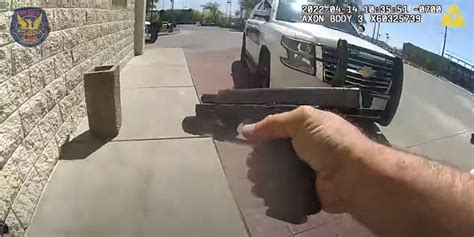phoenix pd release body cam footage showing female officer shot during ambush fox news