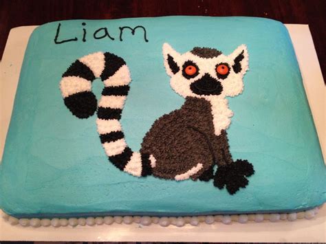 Ring Tail Lemur Cake 3rd Birthday Cakes For Boys Reptile Party 3rd