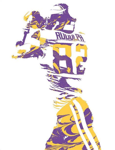• partnered with university of minnesota masonic children's hospital to develop kyle rudolph's end zone, a play area for children receiving treatment and their families. Kyle Rudolph MINNESOTA VIKINGS PIXEL ART 6 Art Print by Joe Hamilton | Minnesota vikings ...