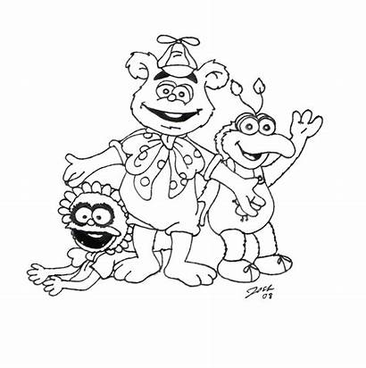 Muppets Coloring Fozzie Colorir Muppet Babies Imagens