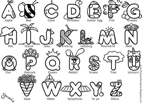 Free Printable Coloring Page Az Alphabet Coloring Pages