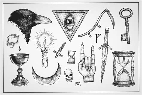 Tattoo Flash Sheet 2013 — Jeremy Hannigan