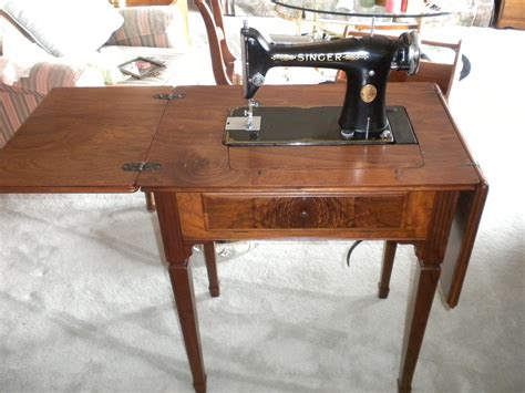 1910 singer sewing machine w oak treadle cabinet and includes accessories. Vintage Singer 101 Sewing Machine and Cabinet by ...