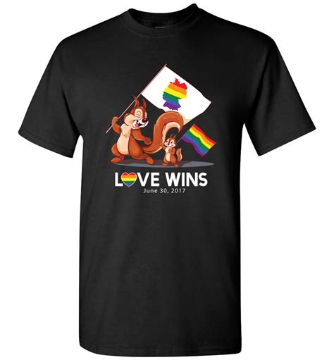 Love Wins Germany Red Squirrel Lgbtq Unisex T Shirt March For Lgbtq