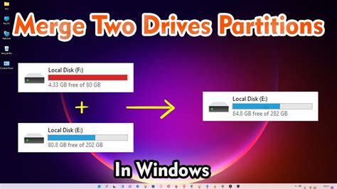 How To Merge Partitions In Windows Merge Two Drives Partitions In