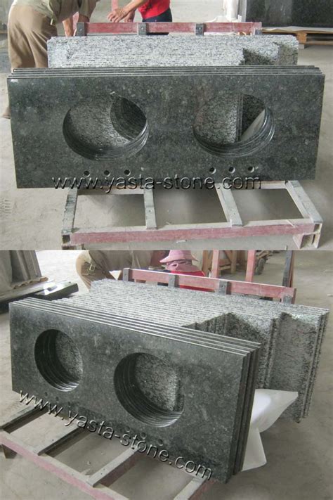 Our designs and construction ensure that our products meet the demands of safety, hygiene and quality. China Butterfly Green Granite Vanity Tops,61 Inches Length