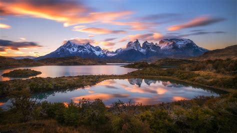 4503562 Chile River Mountains Snowy Peak Patagonia Rock