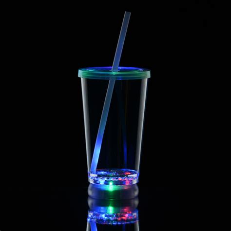 To Go Light Up Tumbler With Straw 16 Oz Multicolor