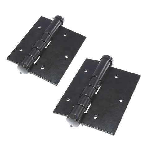 Aluminum Fence Gate Hinges 5 Self Closing Pair Black Hinges