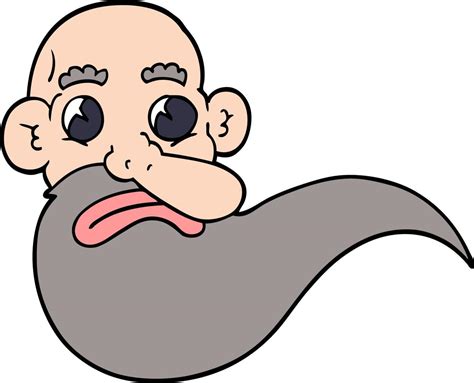 Cartoon Doodle Grumpy Old Man 12143151 Vector Art At Vecteezy