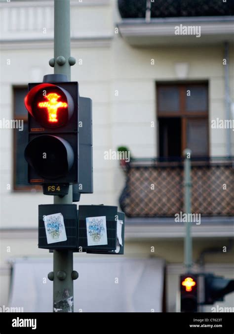 Traffic Lights In Berlin Stock Photo Alamy