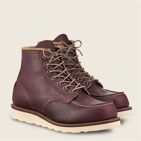 Red Wing Shoes 8856 Mens 6 Classic Moc Toe Boot Oxblood Messa