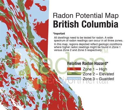 Radon Potential Map Of British Columbia — Radon Environmental