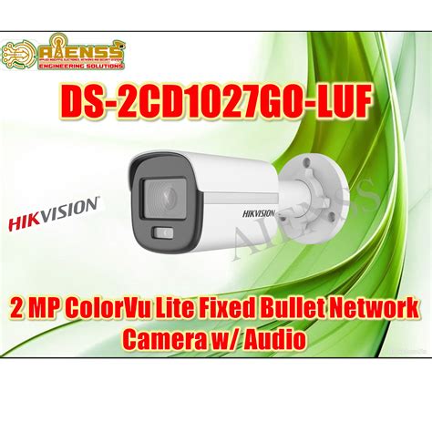 Ds Cd G Luf Mp Colorvu Lite Fixed Bullet Network Camera W Audio