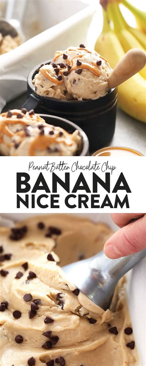 This Peanut Butter Chocolate Chip Banana Nice Cream Is The Perfect Dessert