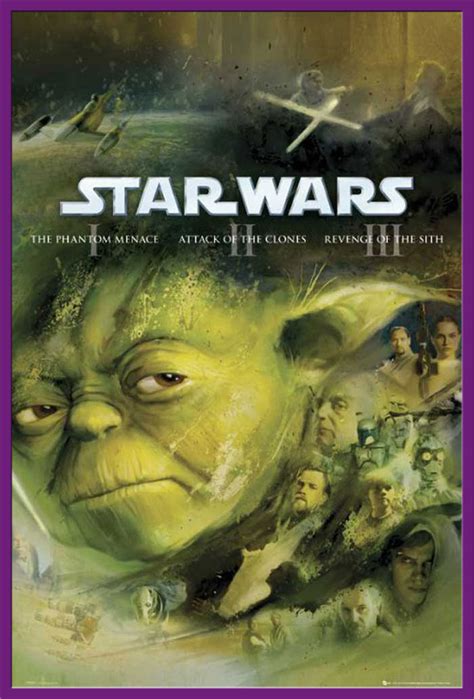 Star Wars Yoda Prequel Film Poster Druck Größe 61x915 Cm Ebay