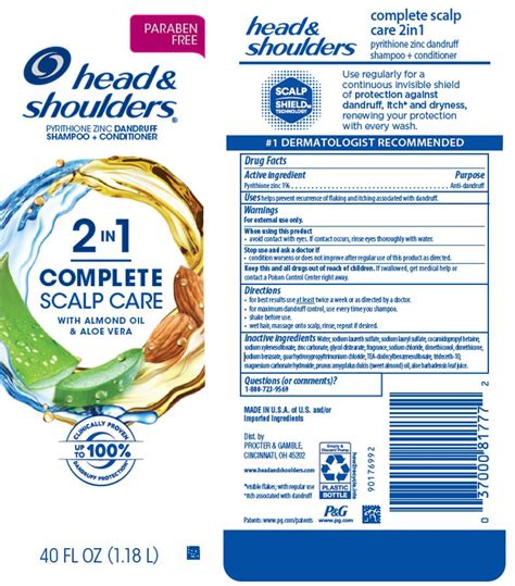 Dailymed Head And Shoulders Complete Scalp Care 2in1 Pyrithione Zinc