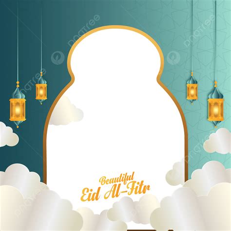 Gambar Bingkai Untuk Desain Ucapan Perayaan Eid Al Fitr Dan Mubarak 5