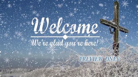 Beautiful Winter Welcome Still Background Videos2worship Motion